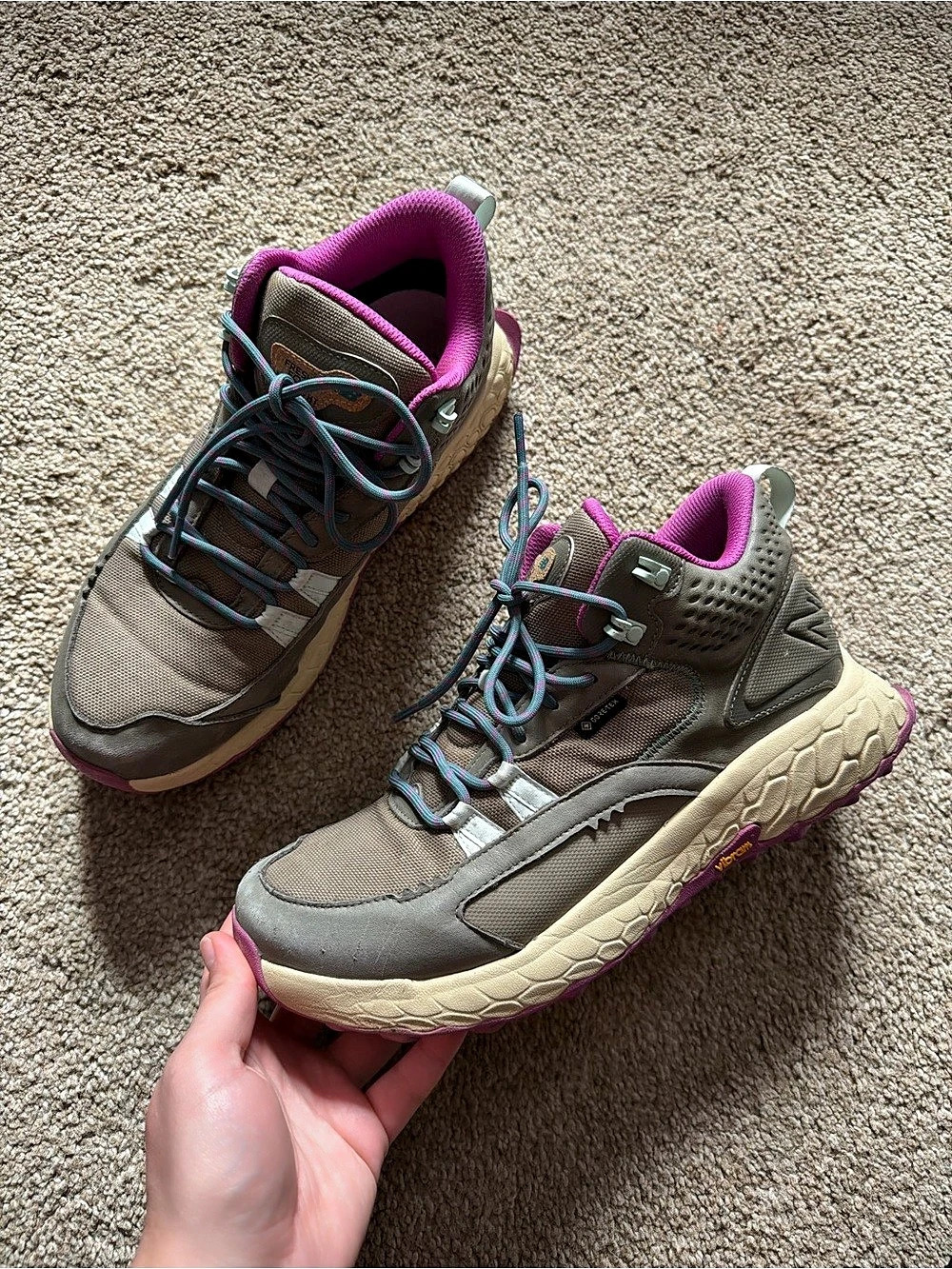 Fresh Foam Gray & Pink Athletic Shoes